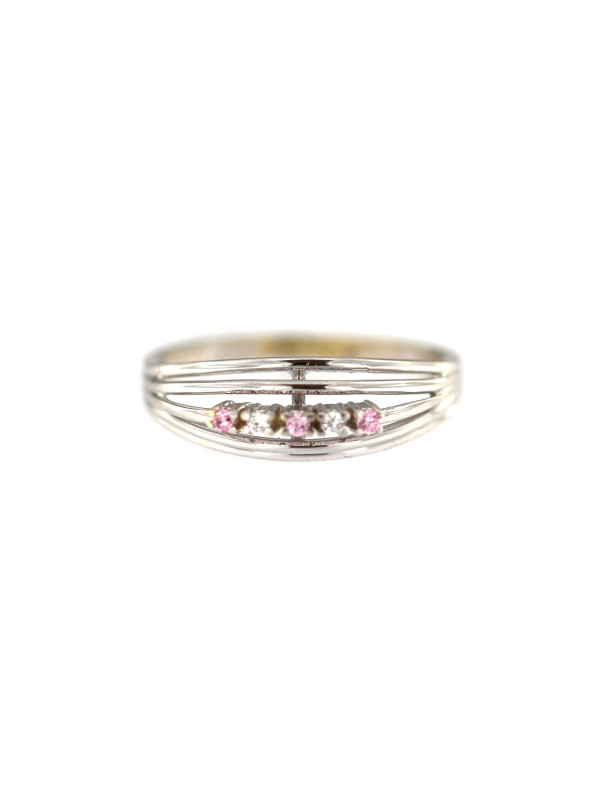 White gold zirconia ring DBA05-01