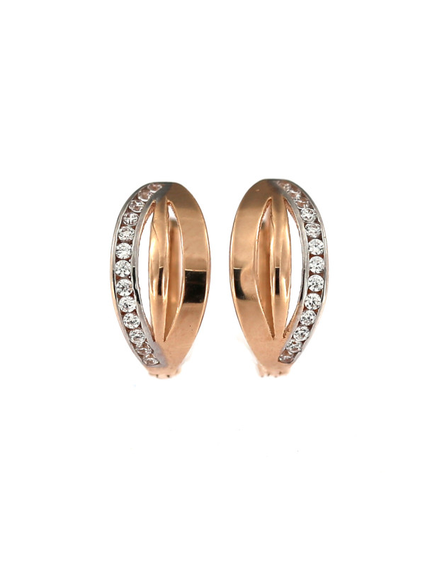 Rose gold zirconia earrings BRR01-10-11