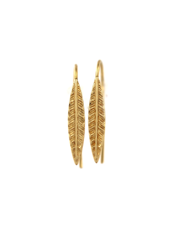 Yellow gold earrings BGK01-02-01