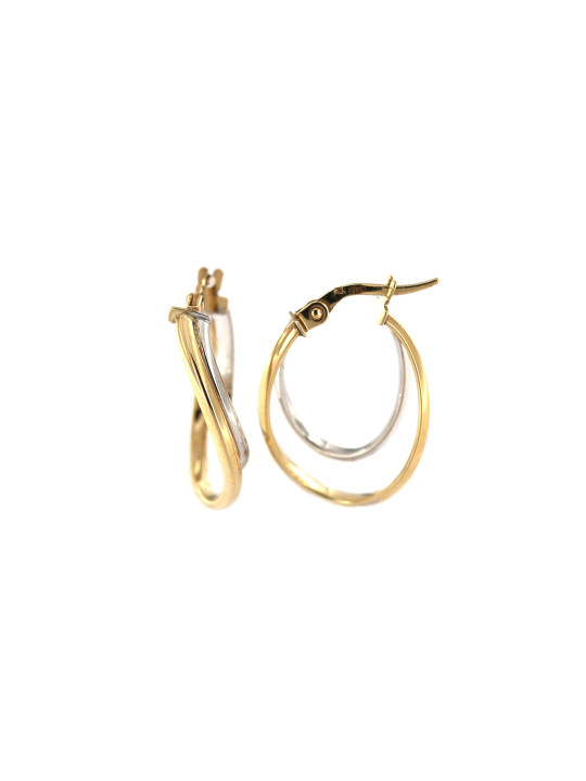 Yellow gold hoop earrings BGR01-06-04