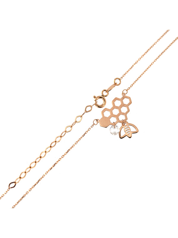 Rose gold pendant necklace CPR35-01