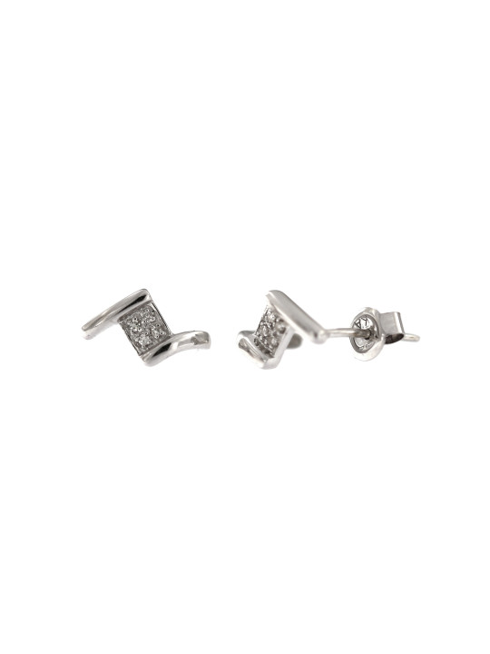 White gold diamond earrings BBBR01-07-13