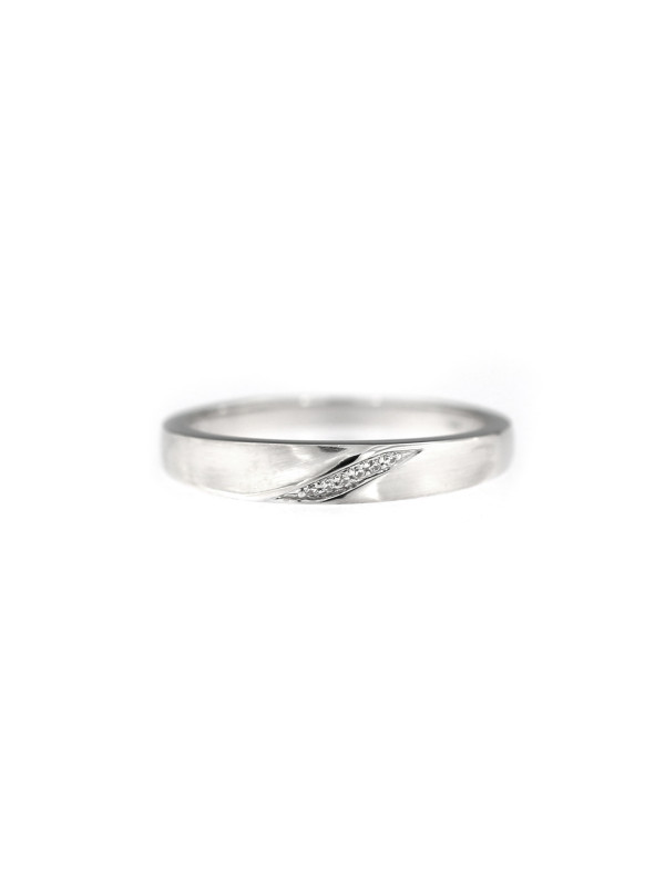 White gold zirconia ring DBC04-01