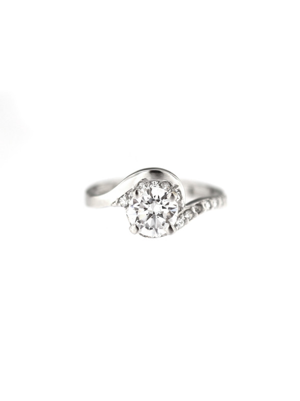 White gold engagement ring DBS04-03-03