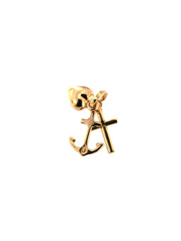 Yellow gold heart pendant AGS01-50