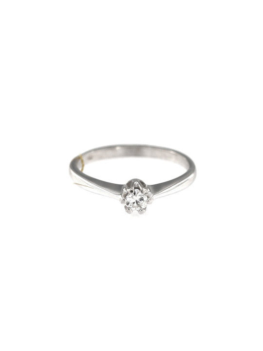White gold engagement ring with diamond DBBR02-04