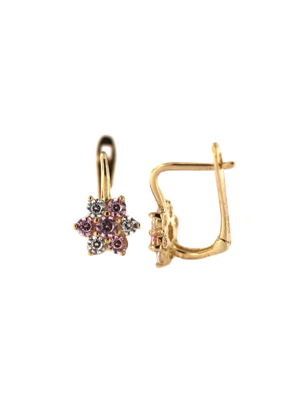 Yellow gold kids earrings BGA07-01-08
