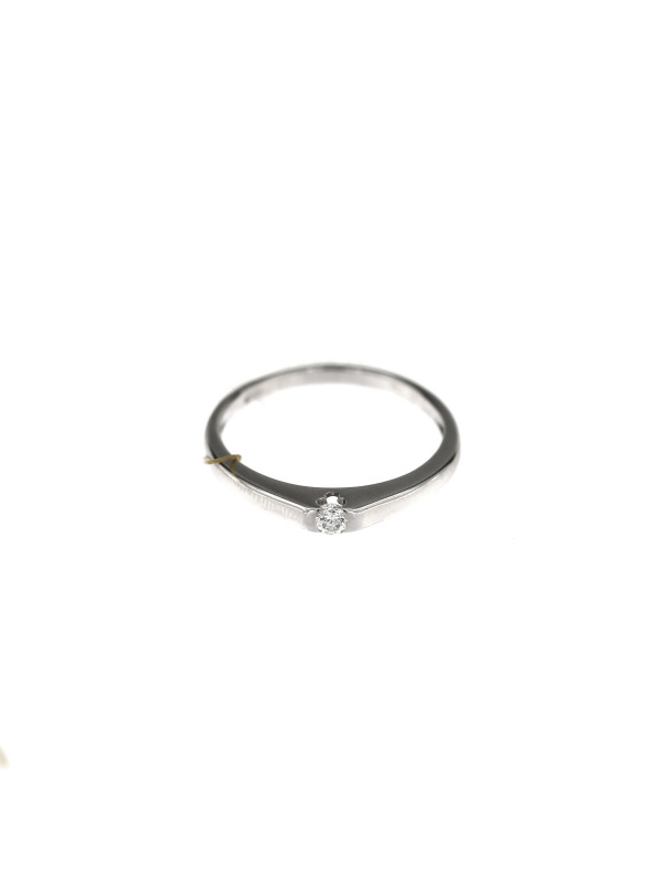 White gold engagement ring with diamond DBBR06-01