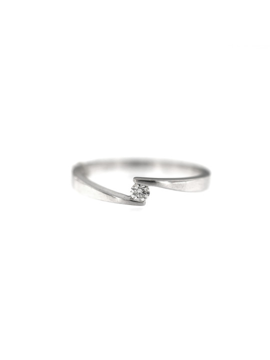White gold engagement ring with diamond DBBR08-09