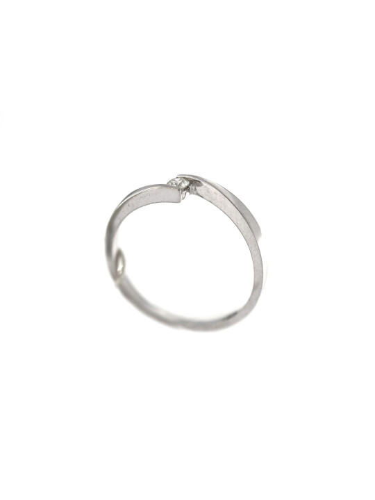 White gold engagement ring with diamond DBBR08-09