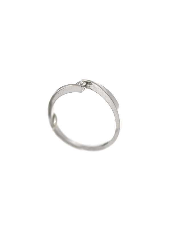 White gold engagement ring with diamond DBBR08-09