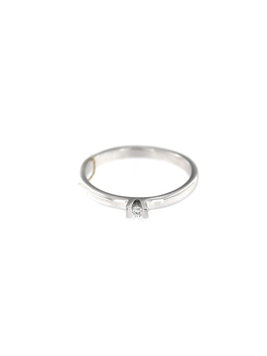 White gold engagement ring with diamond DBBR05-02