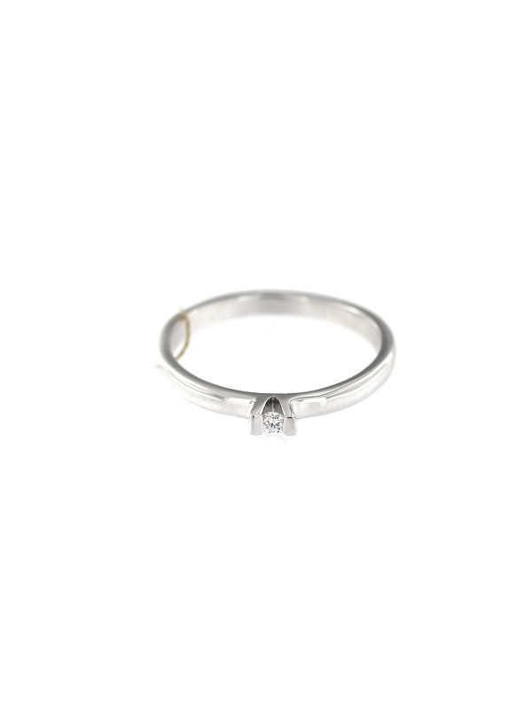 White gold engagement ring with diamond DBBR05-02