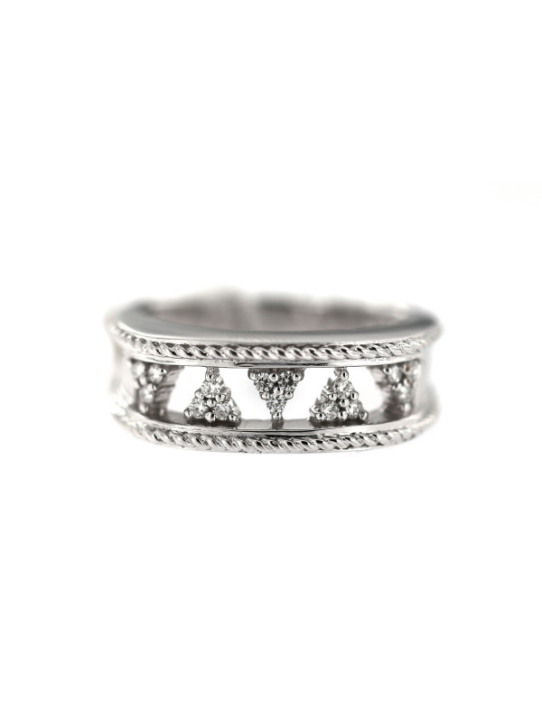White gold ring with diamonds DBBR13-07
