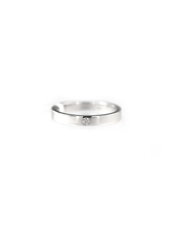 White gold ring with diamond DBBR15-03