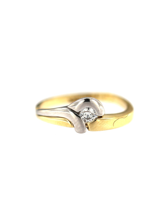 Yellow gold zirconia ring DGC07-07
