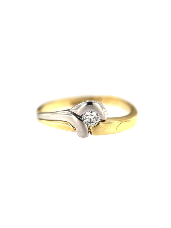 Yellow gold zirconia ring DGC07-07
