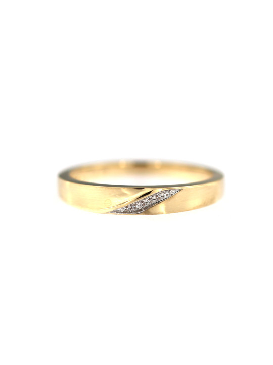Yellow gold zirconia ring DGC11-01