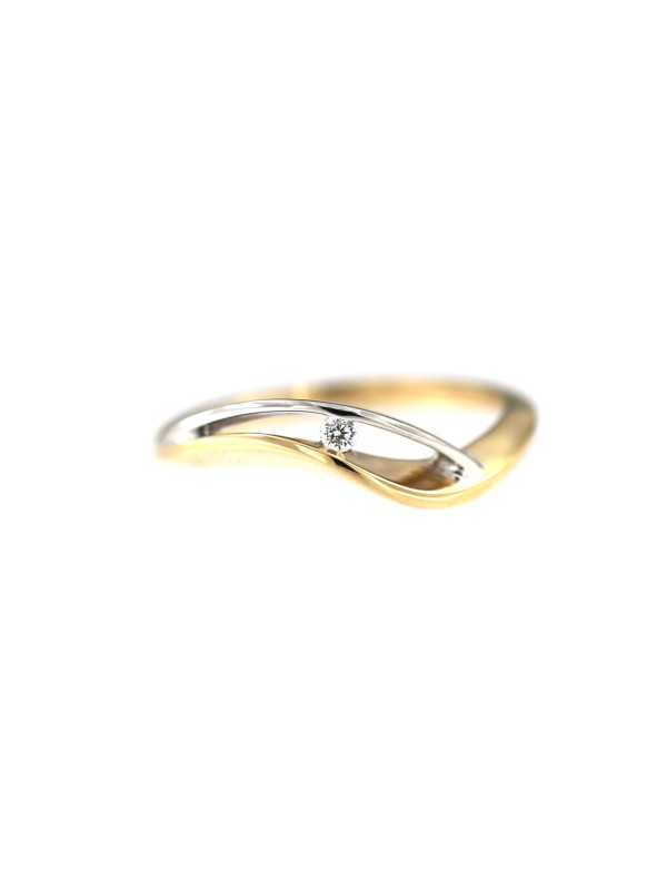 Yellow gold zirconia ring DGC09-01