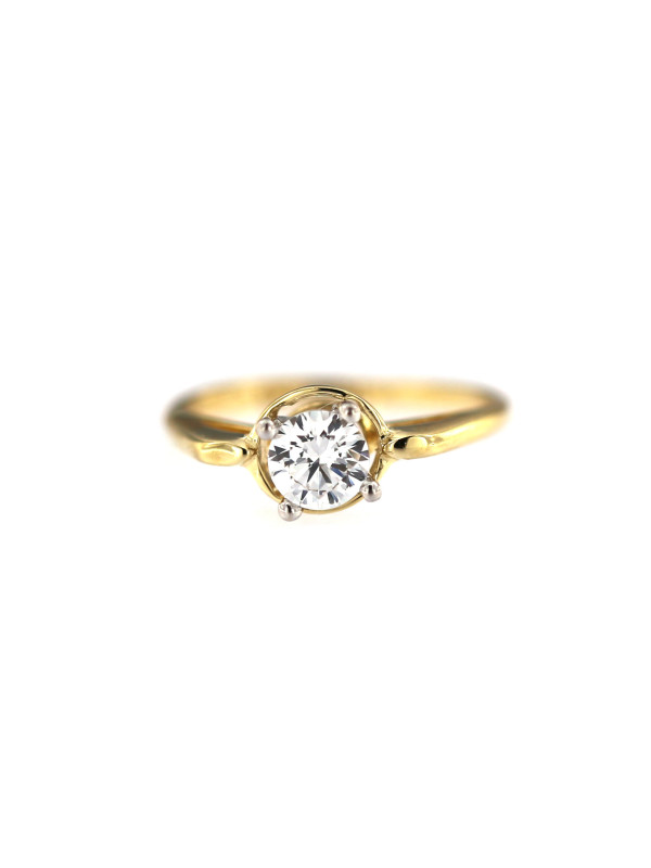 Yellow gold engagement ring DGS01-02-06