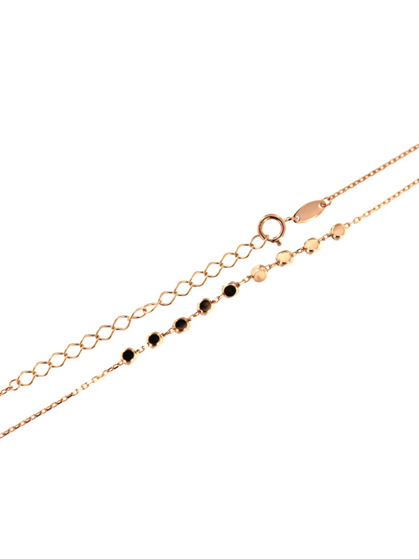 Rose gold pendant necklace CPR38-01
