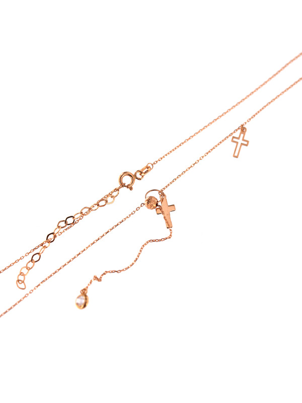 Rose gold pendant necklace CPR29-04