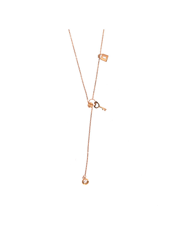 Rose gold pendant necklace CPR29-03