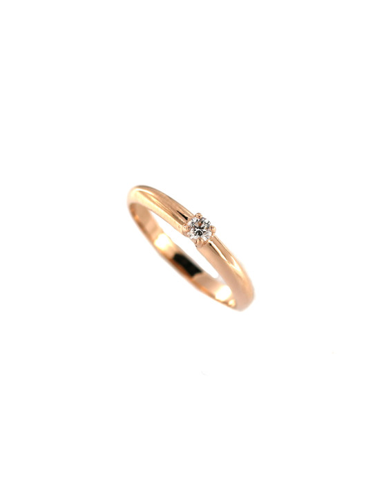 Rose gold ring with diamond DRBR01-26 18MM