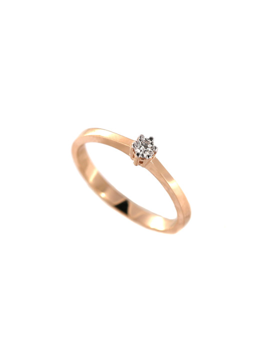 Rose gold ring with diamond DRBR02-36 16MM