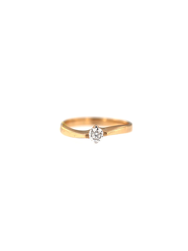 Rose gold ring with diamond DRBR10-10