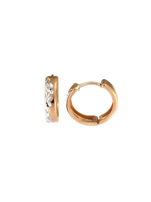 Rose gold earrings BRR01-09-12