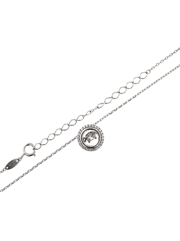 White gold pendant necklace CPB08-02 45/50