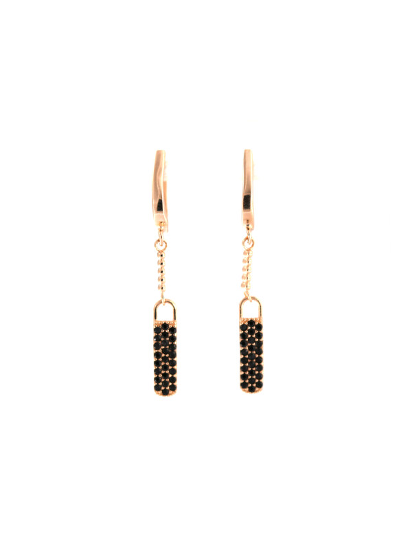 Rose gold drop earrings BRA05-06-04