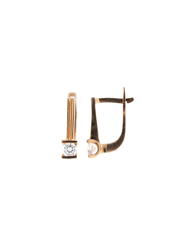Rose gold zirconia earrings BRA04-02-50