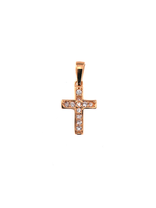 Rose gold cross pendant ARK04-23