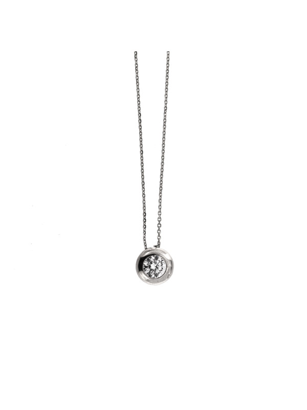 White gold pendant necklace CPB03-10