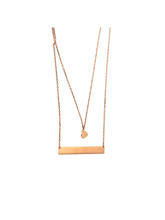 Rose gold pendant necklace CPR25-09