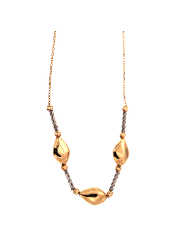 Rose gold pendant necklace CPR38-02 45CM