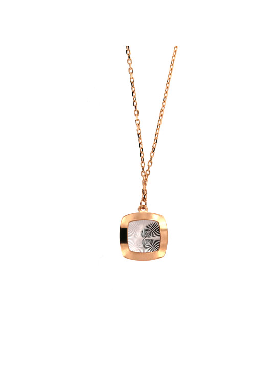 Rose gold pendant necklace CPR42-01 40/45CM