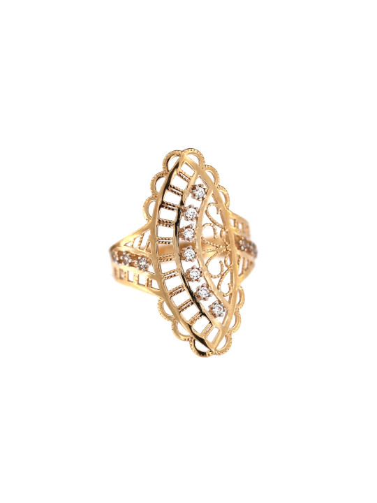 Rose gold zirconia ring DRC01-08