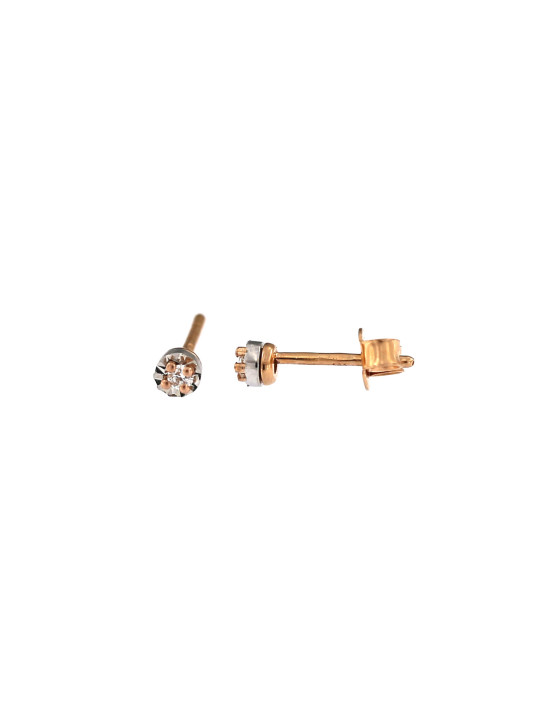 Rose gold diamond earrings BRBR01-03-09