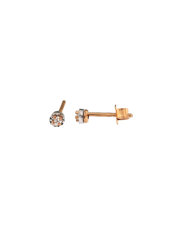 Rose gold diamond earrings BRBR01-03-09