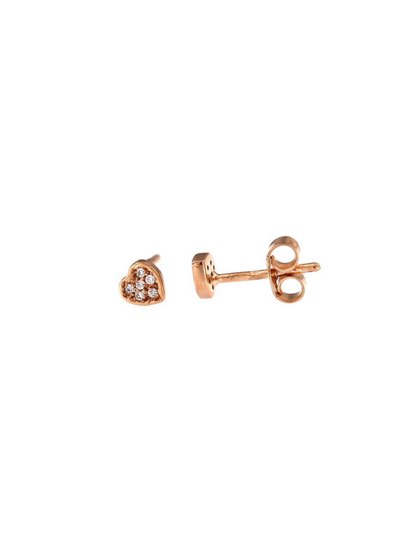 Rose gold diamond earrings BRBR01-09-05