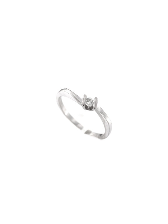 White gold engagement ring with diamond DBBR08-17