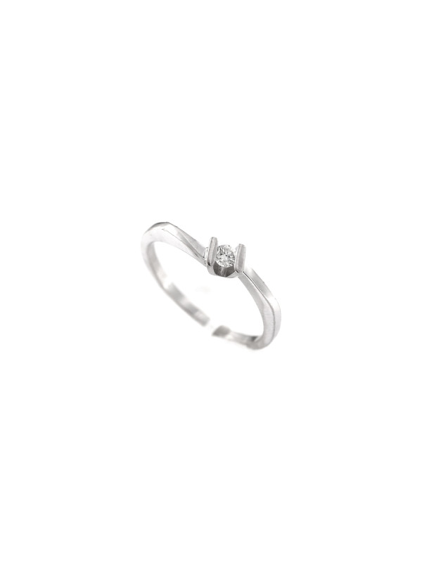 White gold engagement ring with diamond DBBR08-17
