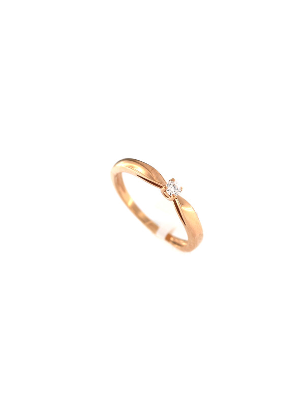 Rose gold ring with diamond DRBR01-40