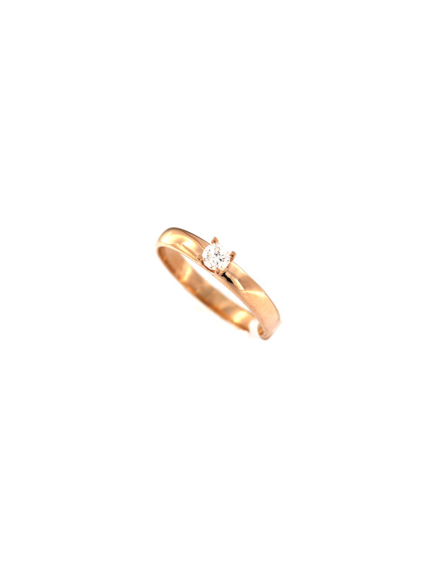 Rose gold ring with diamond DRBR01-43
