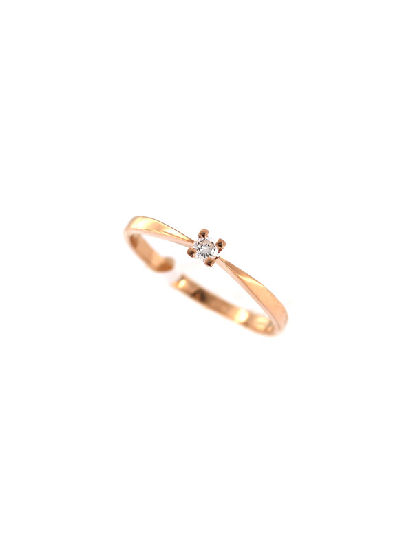 Rose gold ring with diamond DRBR01-45