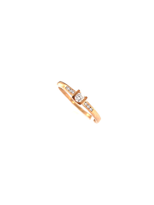 Rose gold ring with diamond DRBR14-09