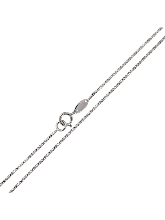 White gold chain CBBOXTW-1.00MM 45CM